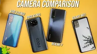 Realme 7 vs Galaxy M51 vs Poco X3 vs V19 Neo - Quad Camera Comparison