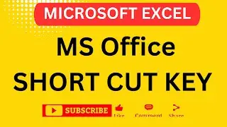 Microsoft office Short Cut Keys | Shortcut Keys | Ms office | MS excel | MS word