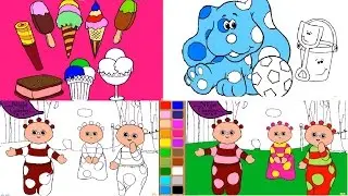 Ice Cream Coloring Pages for Kids to Learn Colors