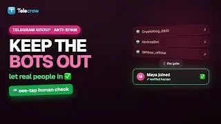 Stop Bots & Spam in Your Telegram Group — Free Captcha Gate (No Code)