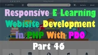 Responsive ELearning Website Development In PHP With PDO Part 46 Creating Course Description Section