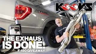 The Exhaust IS DONE on our F-150 Giveaway Truck! - Kooks Headers Overview and Install