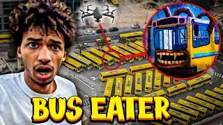 DRONE FILM BUS EATER (SCP–2086) FOR THE FIRST TIME IN REAL LIFE...it's dangerous