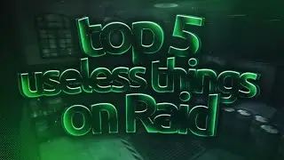 Critical OPS | Top 5 Useless things that you must know on Raid