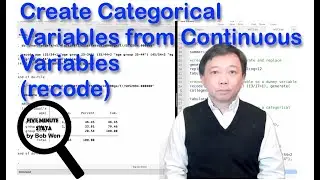 Create Categorical Variables from Continuous Variables (recode) | Stata Tutorials Topic 27