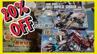 20% OFF Gundam & Pokemon Model Kits from Gamestop Sale!