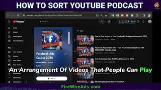 How to Sort Youtube Podcast Video Playlist #youtubepodcast