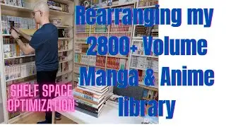 Rearranging my 2800+ manga (and anime) collection - A solution for limited shelf space?
