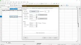 Using Strikethrough in LibreOffice Calc
