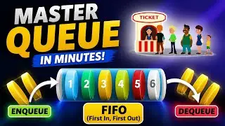 Queue Data Structure Animation | Queue Data Structure Visualization