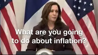 Kamala 45 second word salad on inflation!