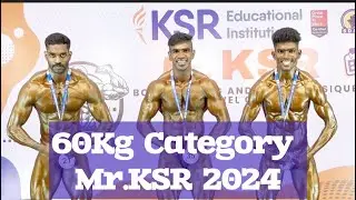 60Kg Category Mr.KSR 2024 State Level Bodybuilding Competition ​⁠