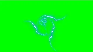 green screen effects light thunder no Copyright