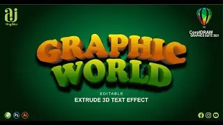 Extrude Tool in Corel Draw | Corel Draw Tutorial | 3D text in Corel Draw