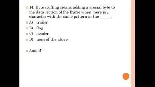 MCQ on Computer Networks
