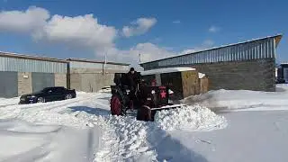 Лопата отвал на ДТ-20 Сравнение с шнеккером! Видео-1