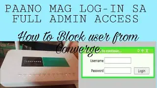 How to Block User from our Converge wifi model F670L | Paano magblock sa Converge wifi