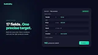 Filter Shopify Products for Bulk Edits (Smart Filters)