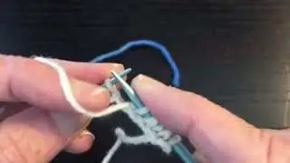 Set Up Rows for 2 Color Brioche Stitch from 1 Color CO