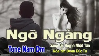 karaoke, Ngỡ Ngàng, sáng tác Huỳnh Nhật Tân, hòa âm Đoàn Đức Tú, tone Nam