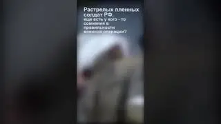 Расстрел пленных солдат Армии РФ