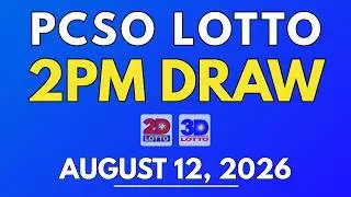 PCSO Lotto Result Today August 12, 2026 | 2PM LIVE Results