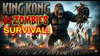 King Kong Saves City from Zombies | Kong Skull Island Fan Edit