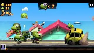 снова учусь играть в zombie tsunami
