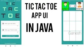 Tic Tac Toe Android App Demo | Tic Tac Toc Android App using Java