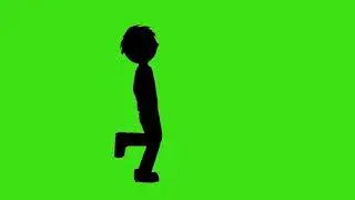 walking & thinking boy on Green screen/ gren screen animation thinking BOY