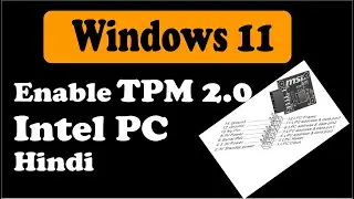 How to Enable TPM 2.0 in Intel PC | Intel PTT Trusted Computing
