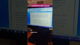 Underline with space | Underline लगाने का स्पेशल तरीका #shorts #short #trending #shortvideo #tips