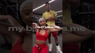 when you let your boxer boyfriend train you 😅 #fitness #couples