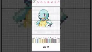 Squirtle pixel art (dotpict timelapse)