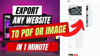 How to Export a Webpage as PDF or image