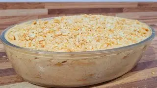 PAVÊ DE AMENDOIM COM DOCE DE LEITE | SOBREMESA RÁPIDA E FÁCIL