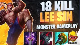 WILD RIFT | 18 KILL MONSTER LEE SIN Ft. AndresZed | Challenger Lee Sin Gameplay | Guide & Build