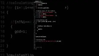 LCM Calculation of Two Numbers Program in C Language | 