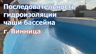 Последовательность изоляции чаши бассейна ПВХ пленкой