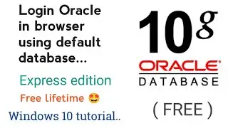 how to login oracle in browser | Oracle 10g | 