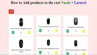 How to Add products to the cart in VueJs + Laravel (part1)