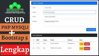 Cara Mudah Membuat Crud Php Mysql + Bootstrap 5 lengkap Untuk Pemula 2022
