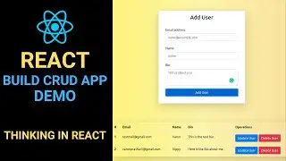 Create a CRUD App with React (Demo)  | React Project for Beginners | Part - 1