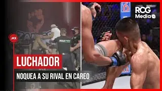 Luchador de MMA da rodillazo y noquea a su rival en careo