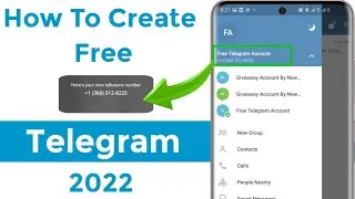 how to create  telegram account with free US number | 2022 full tutorial