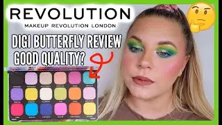 REVOLUTION DIGI BUTTERFLY FOREVER FLAWLESS PALETTE | swatches, tutorial, review | makeupwithalixkate