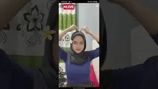 hijab pulen goyang diatas kasur bikin halu jangan diskip!!! live bigo