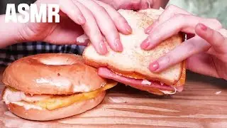 햄 스페셜 토스트 + 베이컨 치즈 베이글 ASMR 먹방 Toast + Bagel [ASMR MUKBANG | EATING SOUND | NO TALKING]