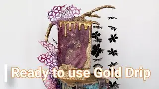 Finally the amazing Metallic Cake Drip
