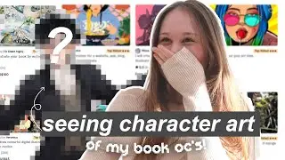 hiring artists to draw my book characters (oc's!) 🎨✏️ (a writer's reaction)